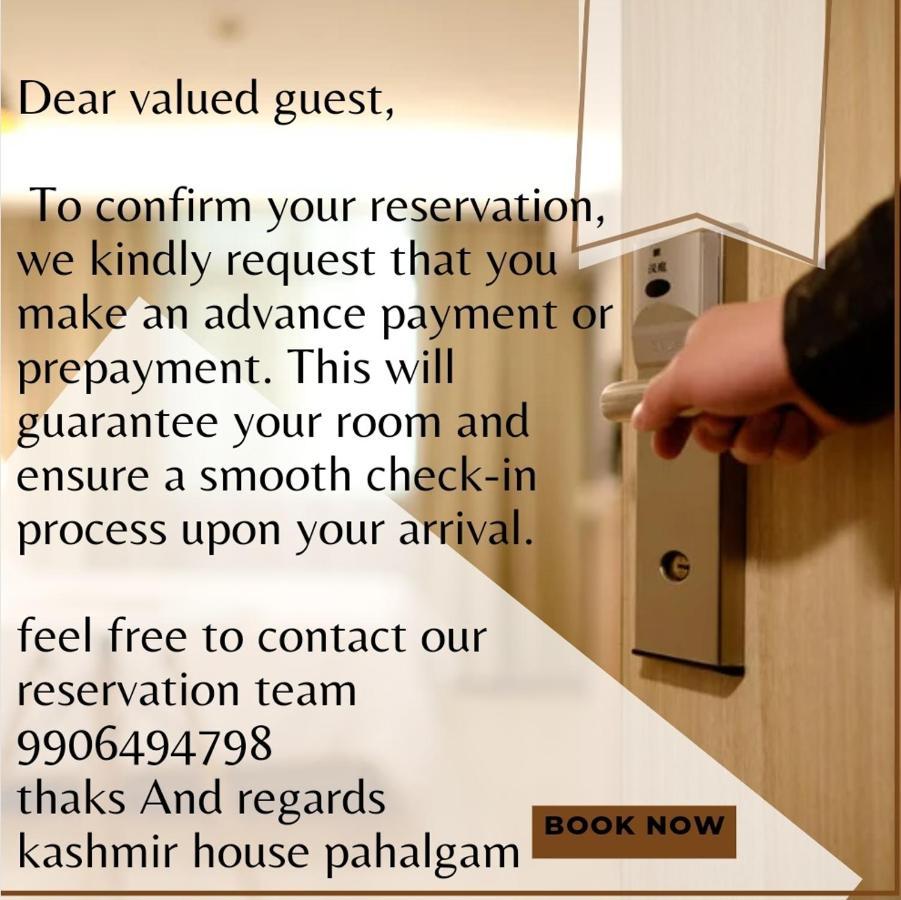 Kashmir House Pahalgam Hotel Bagian luar foto